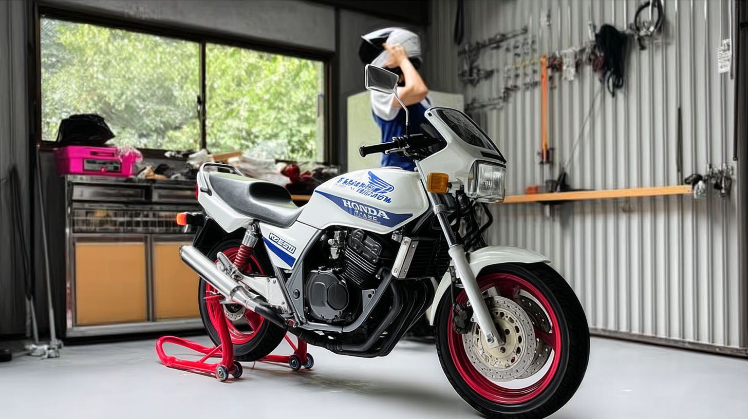 CBR400Fの春山仕様