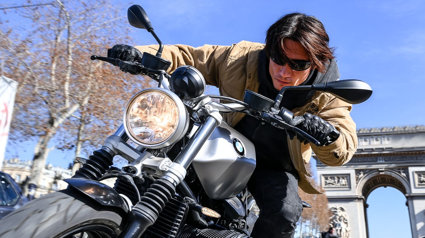 ミッションインポッシブルでのBMWバイクとトム クルーズ