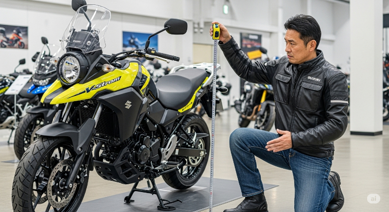 Vストローム250SXの足つきを改善