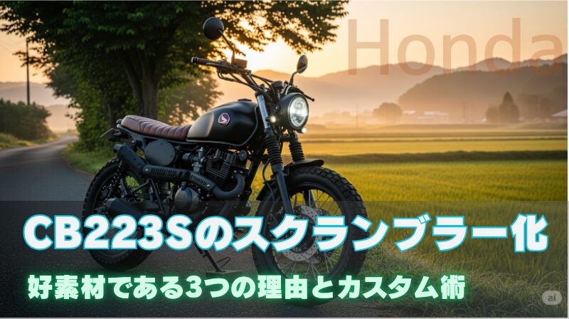 CB223Sがスクランブラーの好素材