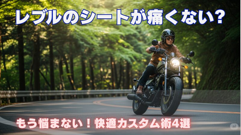 レブルのシートが痛くない