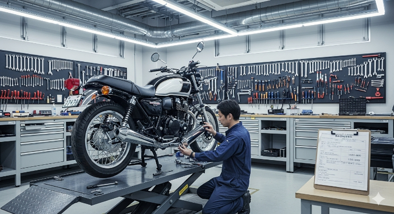 GB350のパワーアップはマフラー交換が最適解