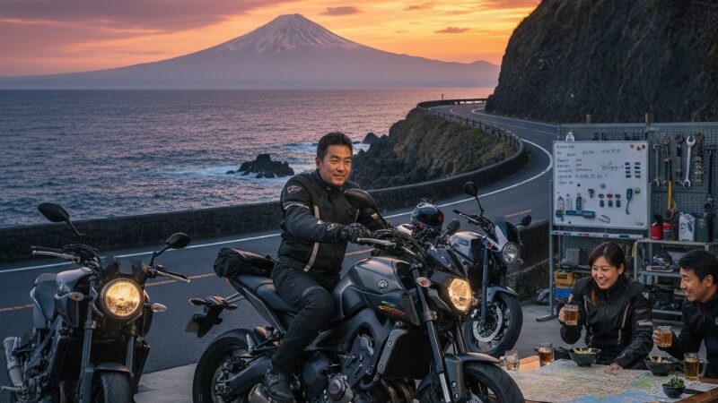 バイクソロツーリングで伊豆に宿泊