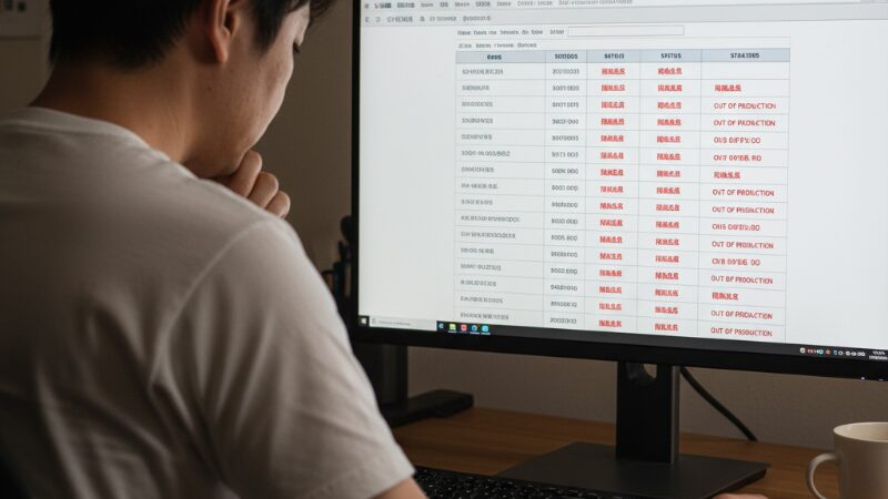 純正部品は出る？維持していく上での覚悟