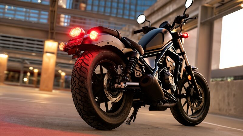 フェンダーレスキットを装着したレブル250のリア