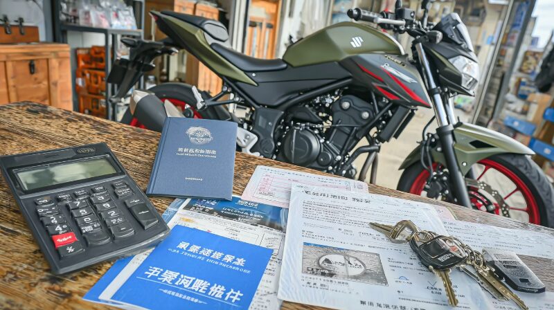 バイク維持費で250と400を比較