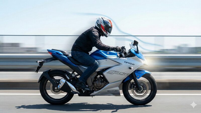 高速道路を疾走するジクサー250