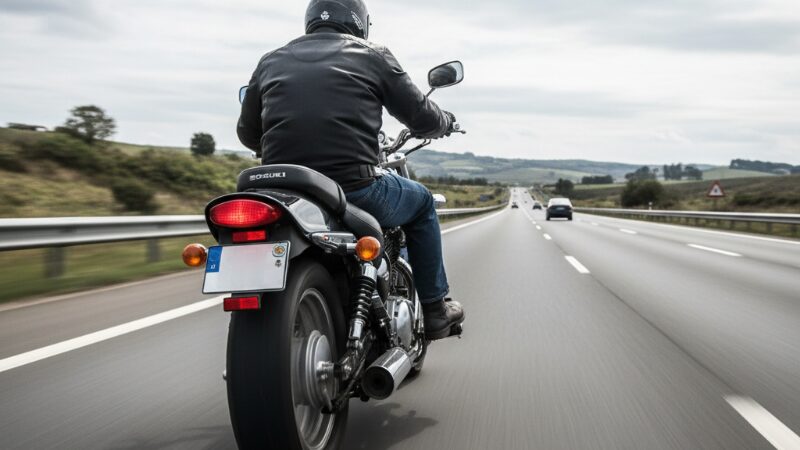 イントルーダーLC250が高速道路を走行している