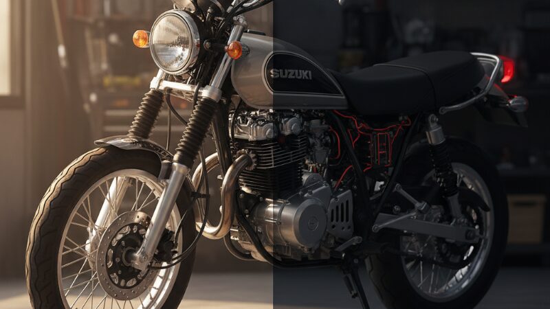 スズキ・グラストラッカー（電装系の弱点をイメージ）