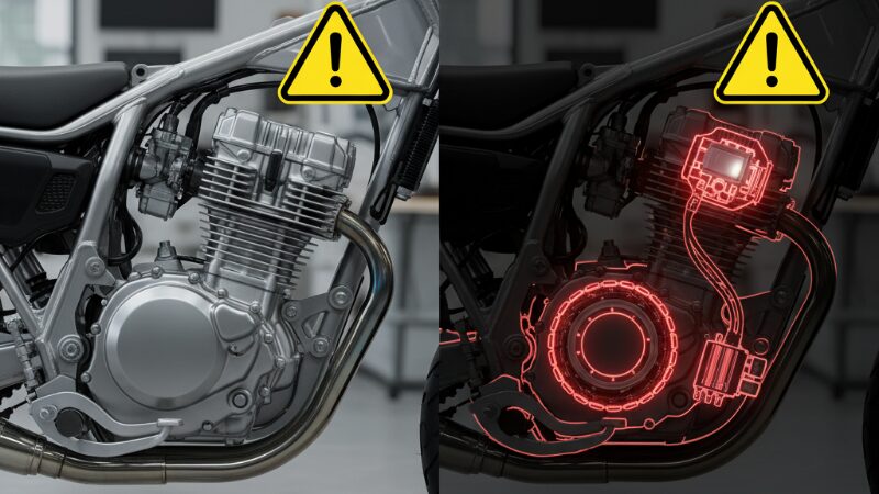 グラストラッカーの頑丈なエンジンと脆弱な電装系の対比