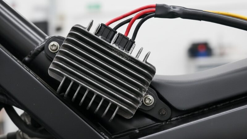 FTR223のレギュレーター部品（放熱フィン）