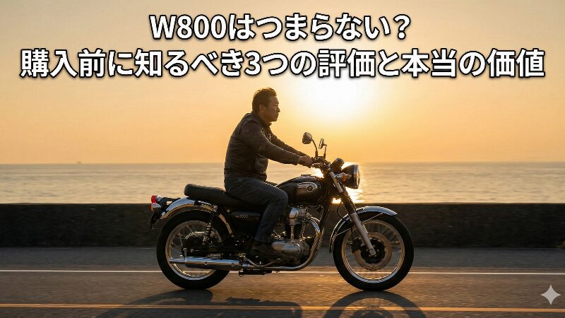 W800はつまらない？購入前に知るべき3つの評価と本当の価値