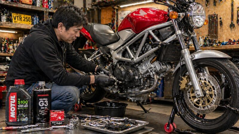 VTR250納車後の予防整備とメンテナンス