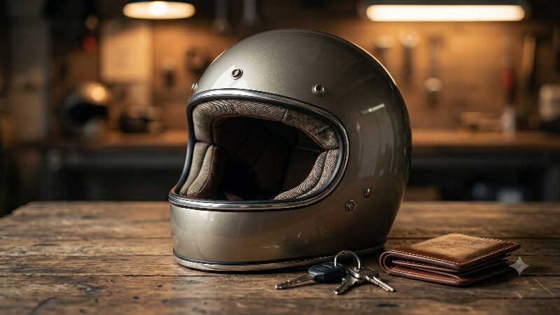 気密性とデザイン性を両立させた、上品なシルエットのネオクラシックフルフェイスヘルメット